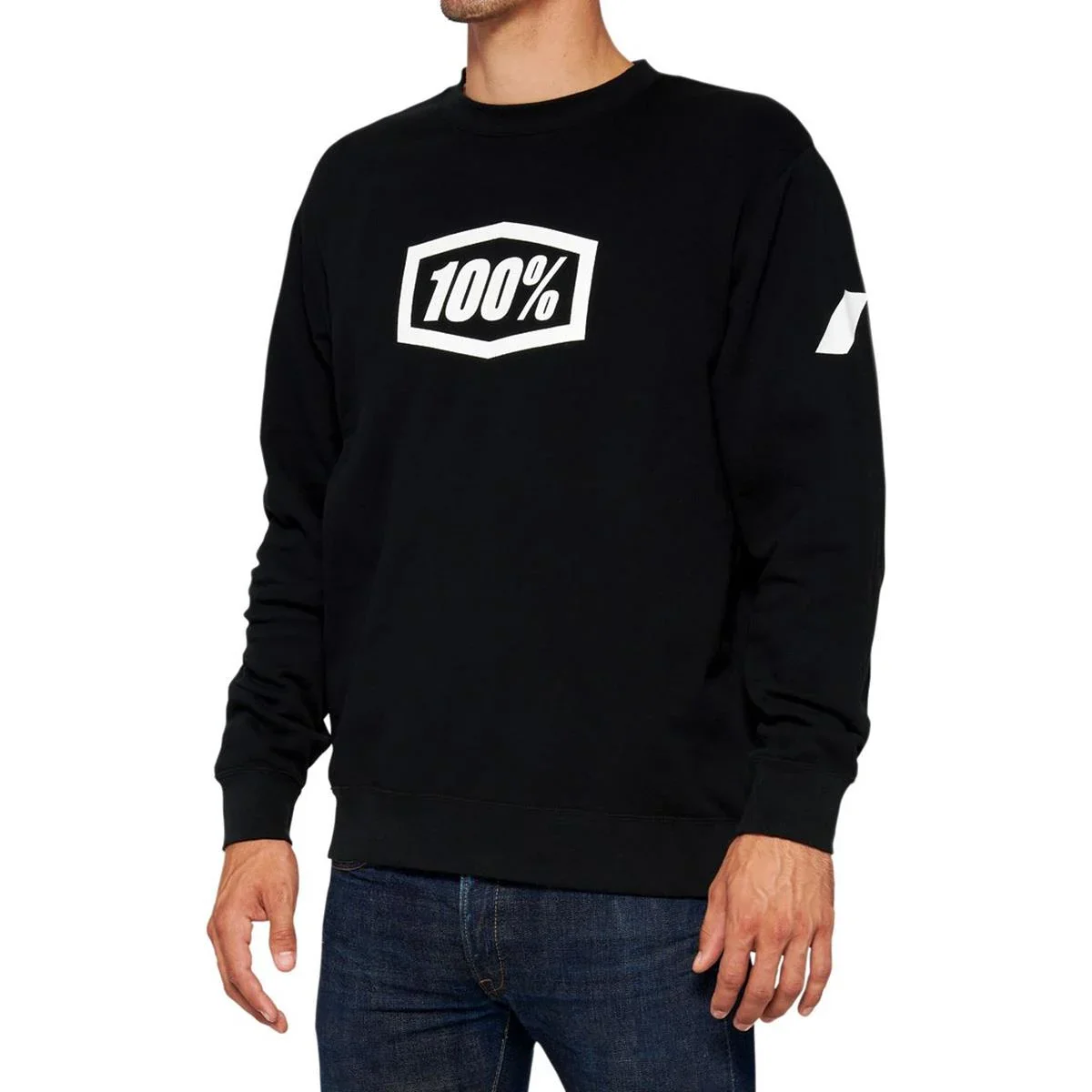 Icon Pullover Crewneck Sweatshirt - black