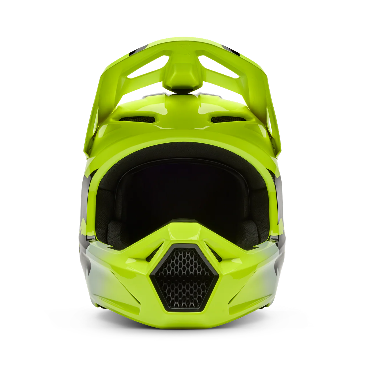 V1 Shield Fullface Helm - Fluorescent Yellow - Image 3