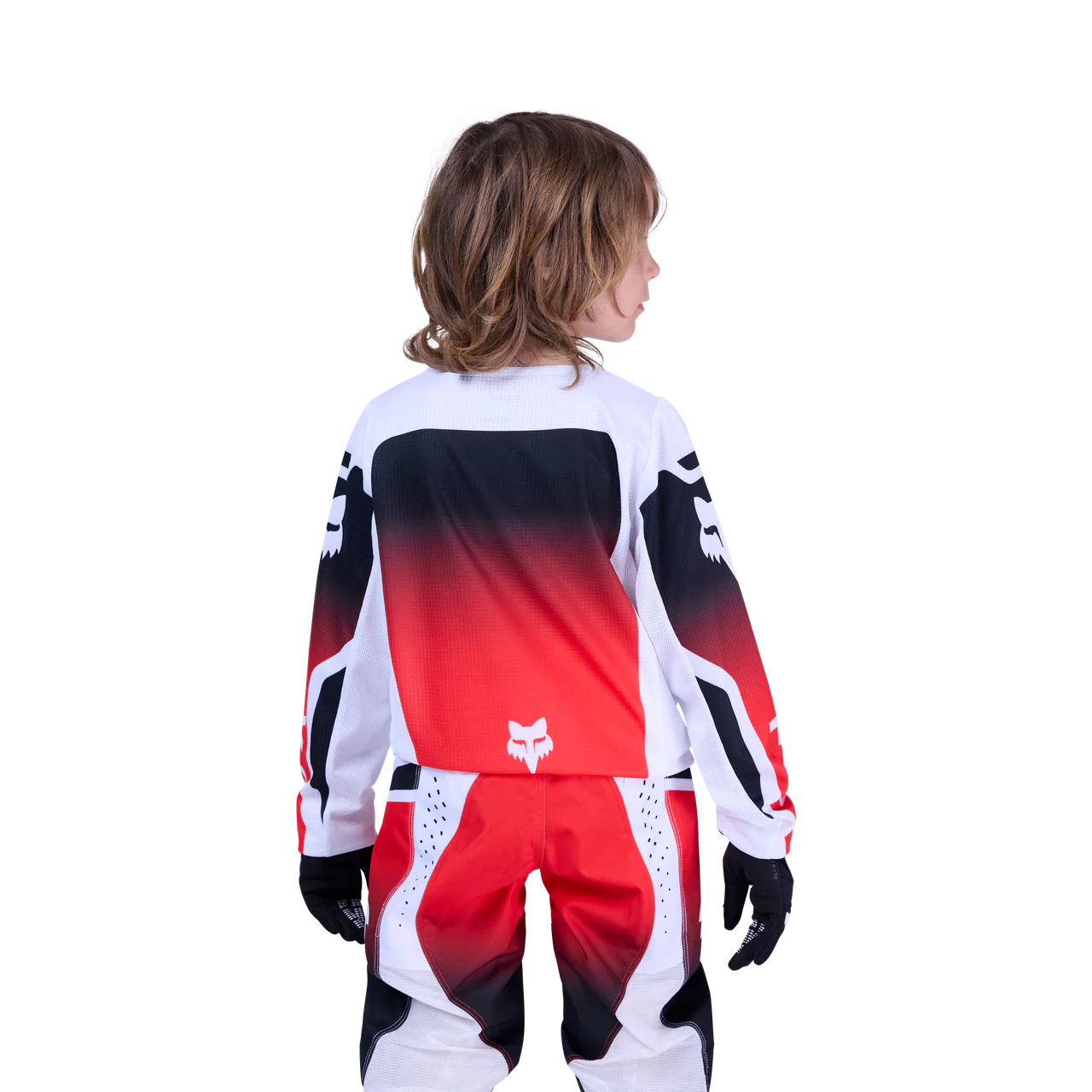 Youth 180 Shield Jersey - Fluorescent Red - Image 4