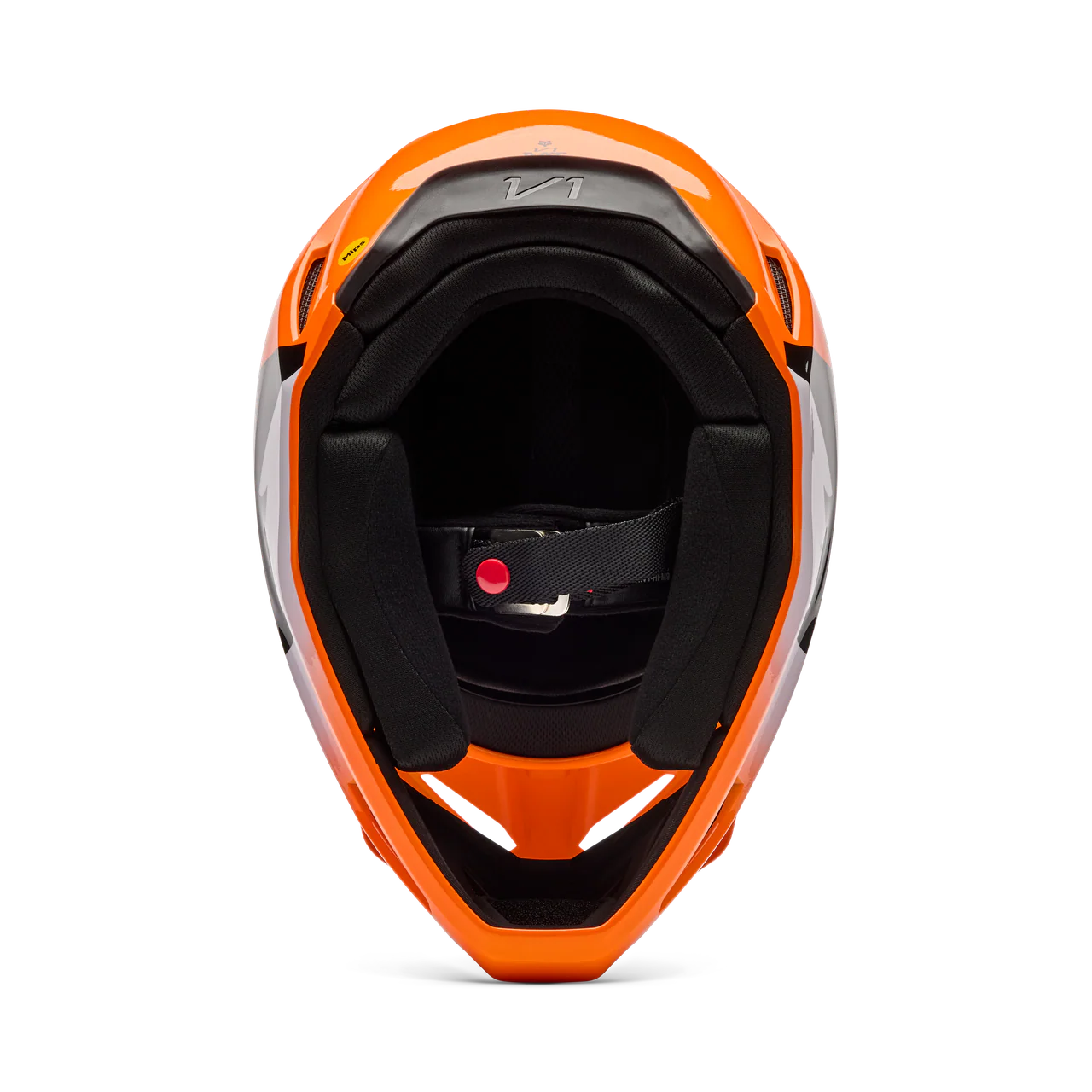 Youth V1 Shield Fullface Helm - Fluorescent Orange - Image 6