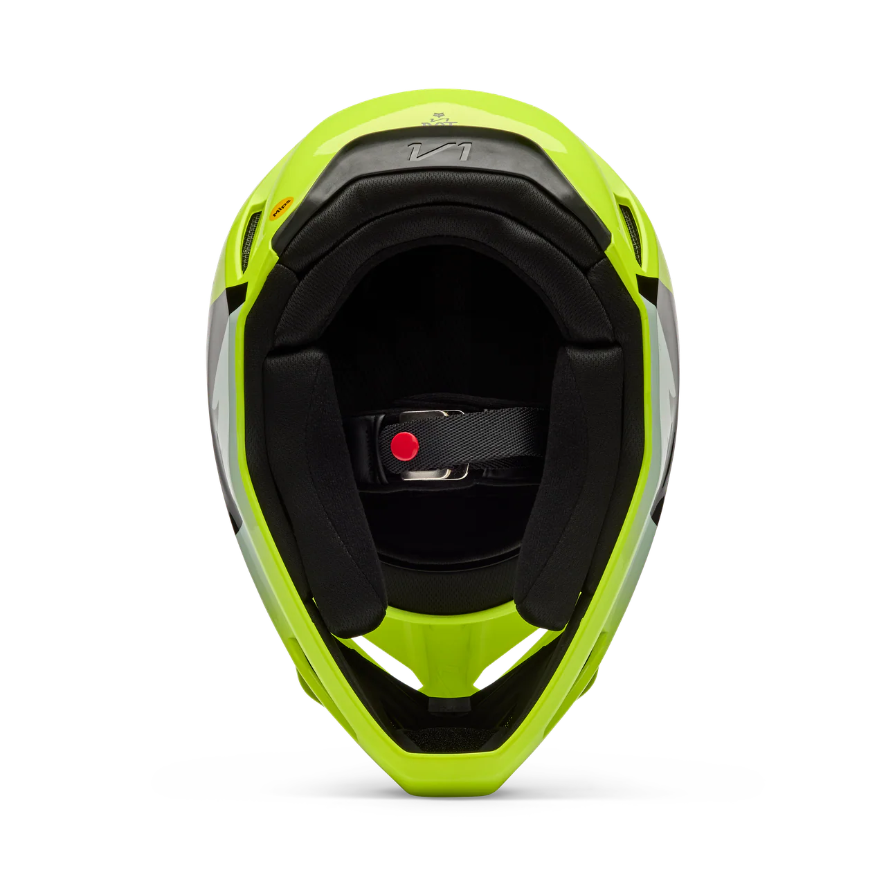 Youth V1 Shield Fullface Helm - Fluorescent Yellow - Image 6