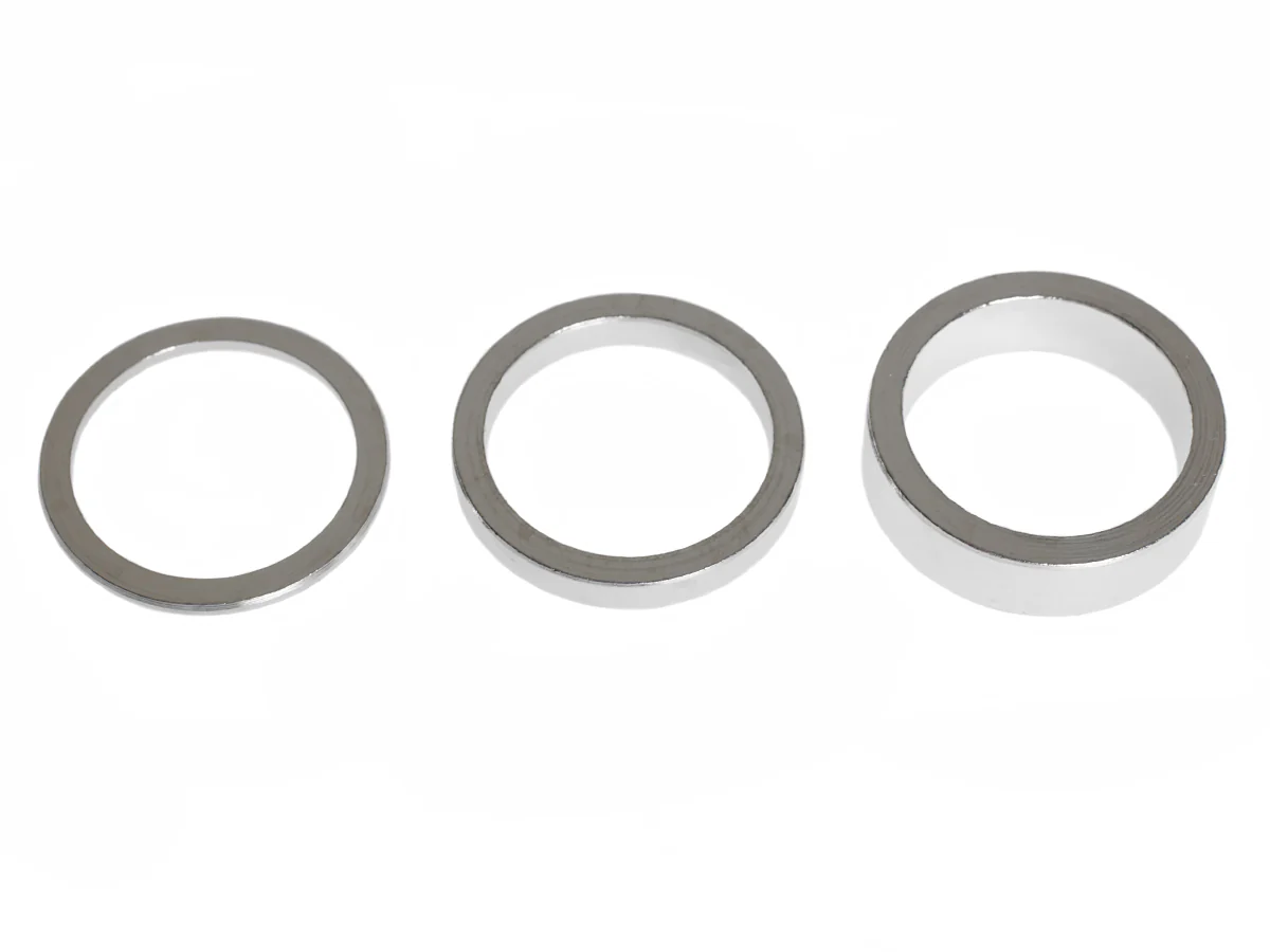 A-Headset Spacers 1 1/8" - Silver