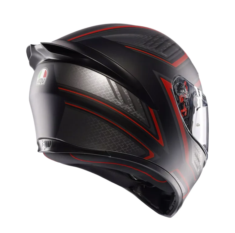 K1 S Helm E2206 - SLING Matt Black/Red - Image 4
