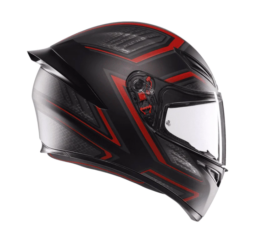 K1 S Helm E2206 - SLING Matt Black/Red - Image 5