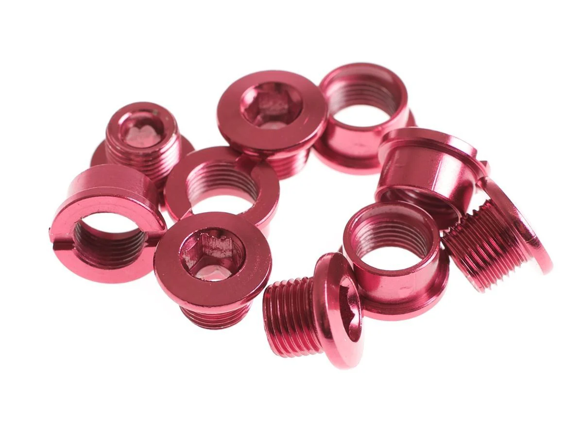 Single Kettenblattschrauben Stahl - 5mm - Pink