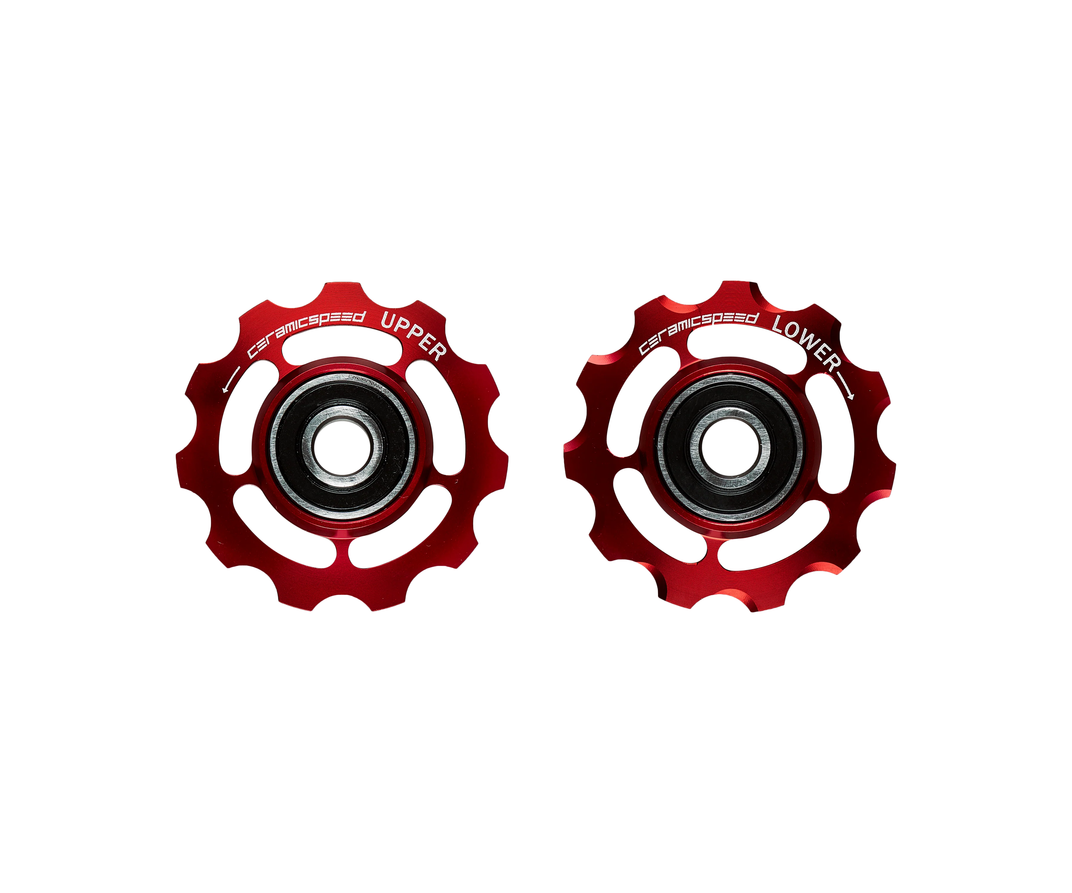 Pulley Wheels für Shimano 11s - Rot