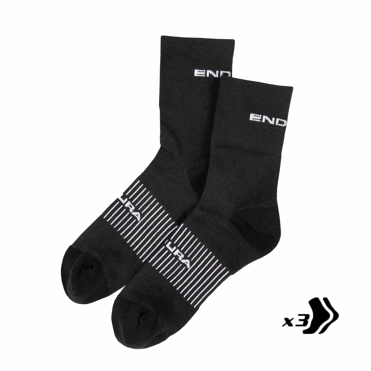 Coolmax® Race Socken (Dreierpack) - Schwarz - Image 3