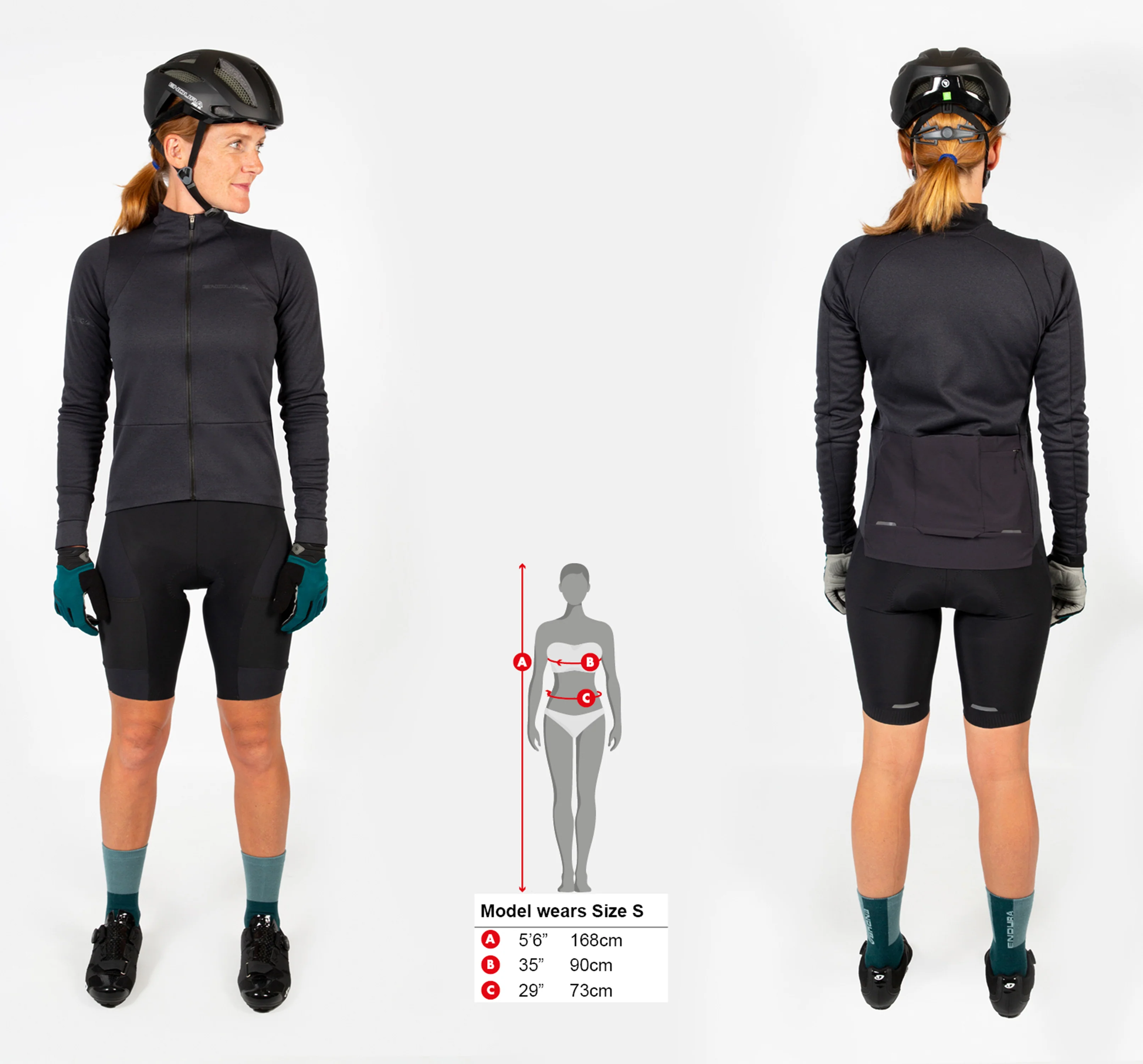 Damen GV500 Trikot (langarm) - Schwarz - Image 4