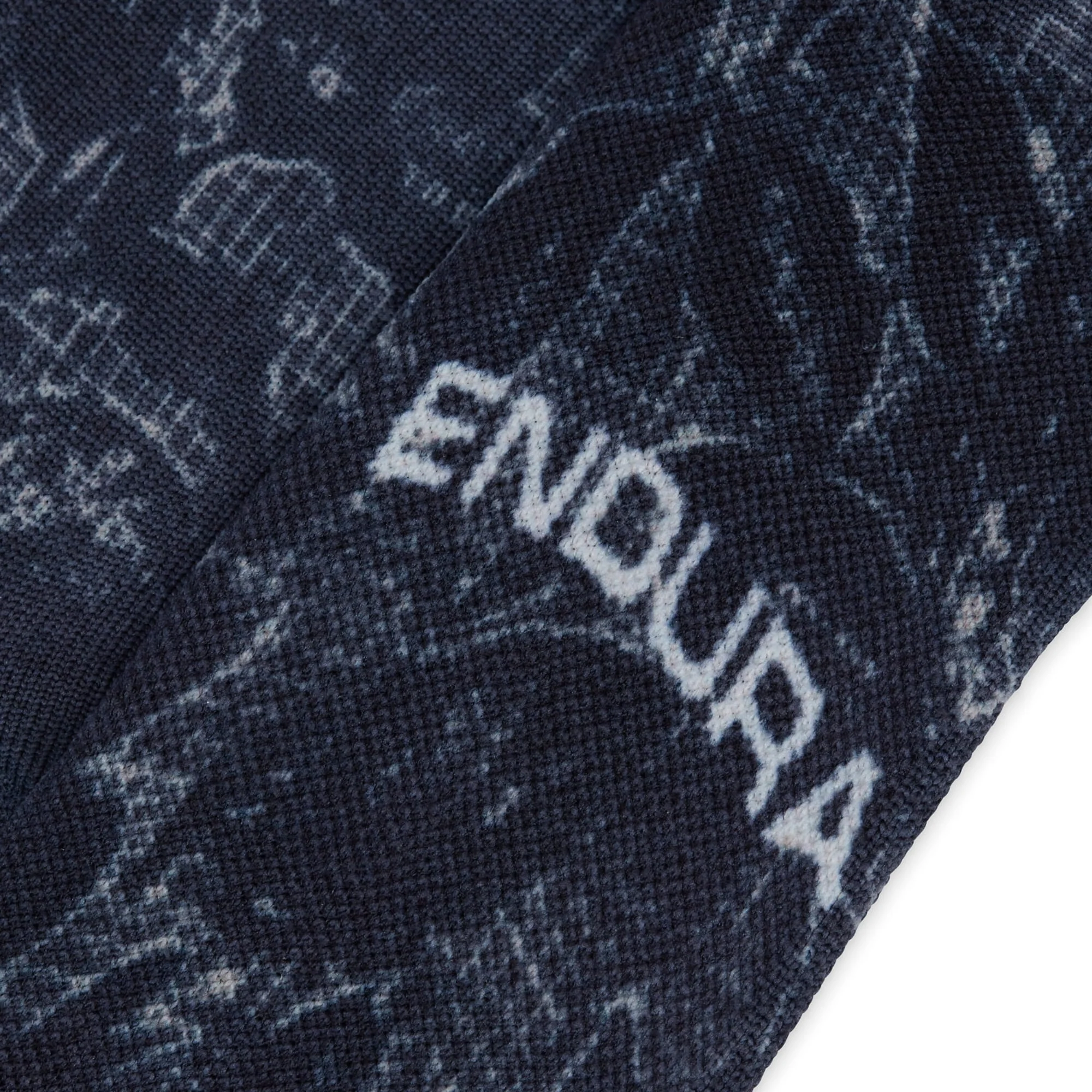 Grid Floral LTD Print Socke - Schwarz - Image 2