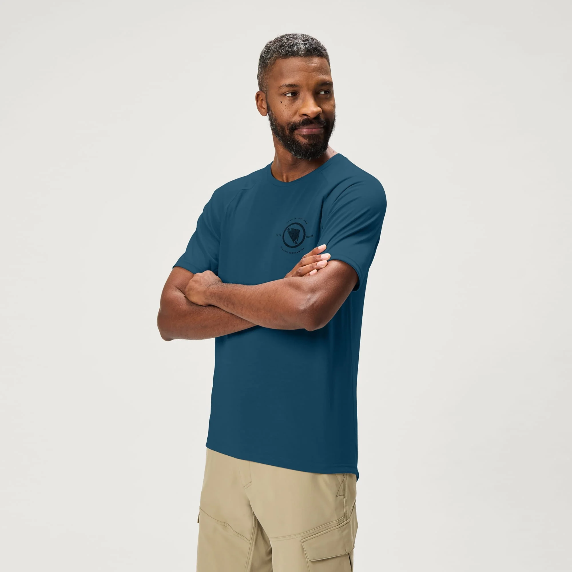 Loop Tech Tee T-Shirt - Barra Blue - Image 2