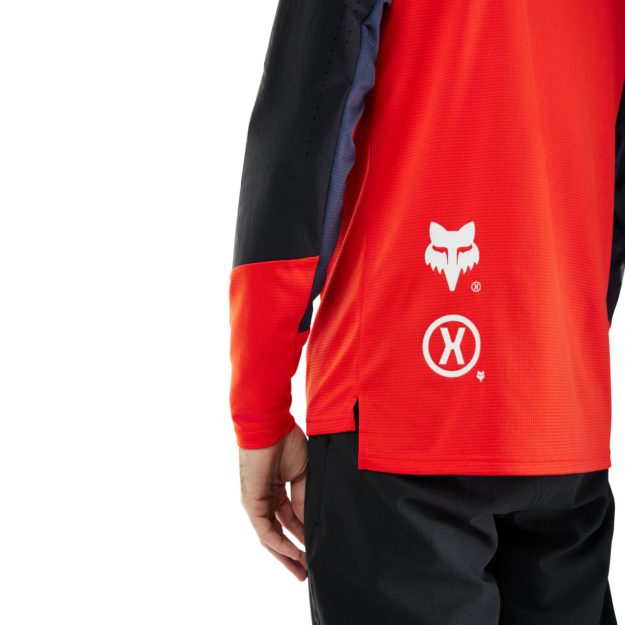 Defend Long Sleeve Jersey Elevated - Flo Red - Image 6
