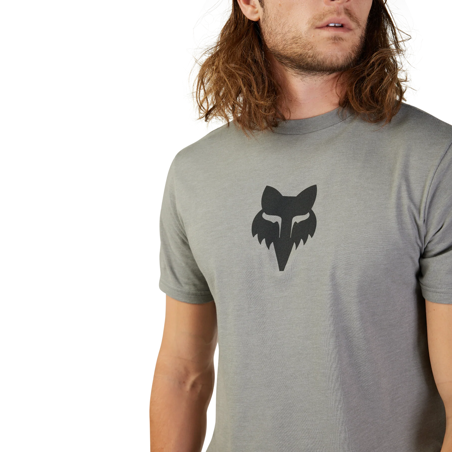 Fox Head Short Sleeve Premium T-Shirt - Heather Graphite - Image 5
