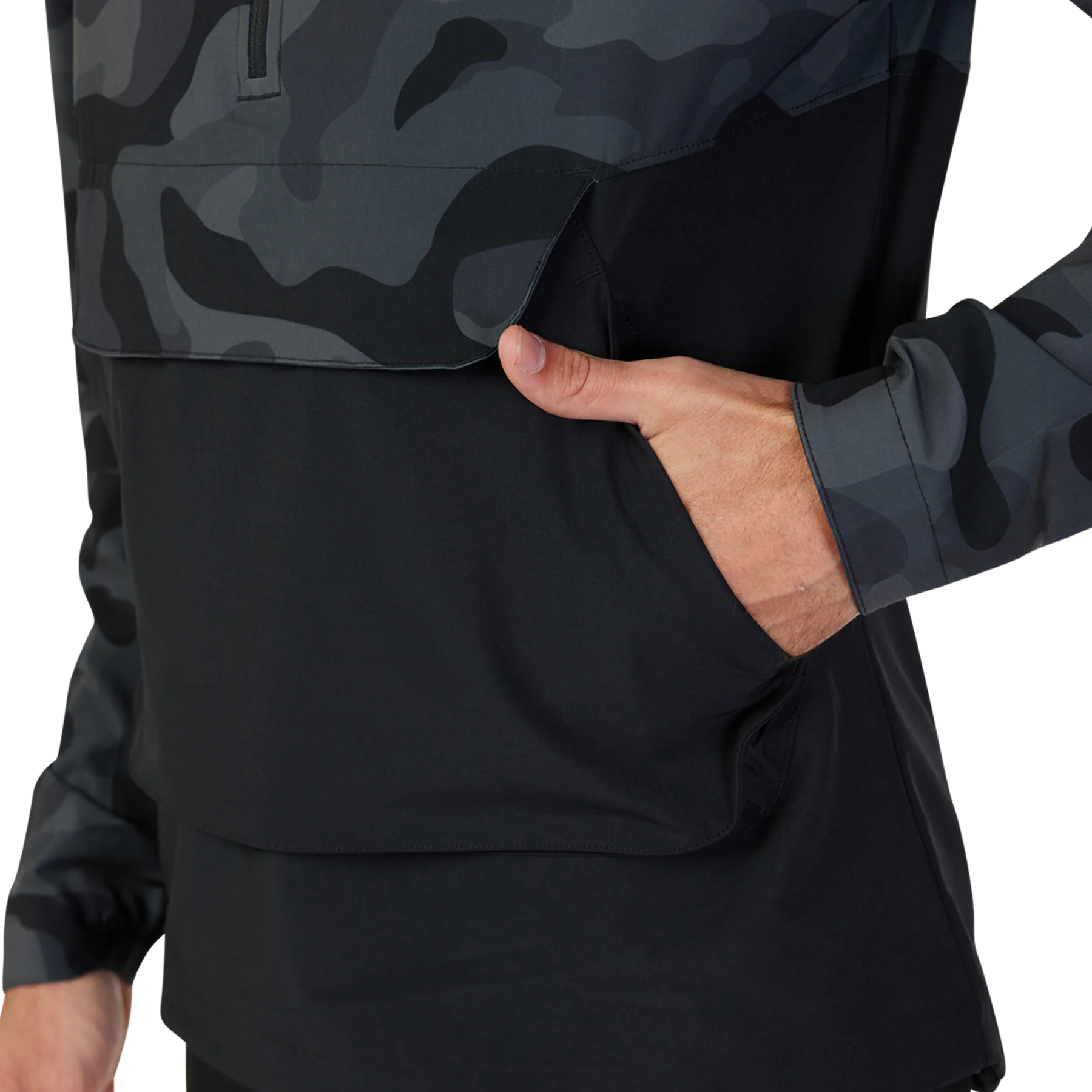 Ranger Wind Pullover - Black Camo - Image 5