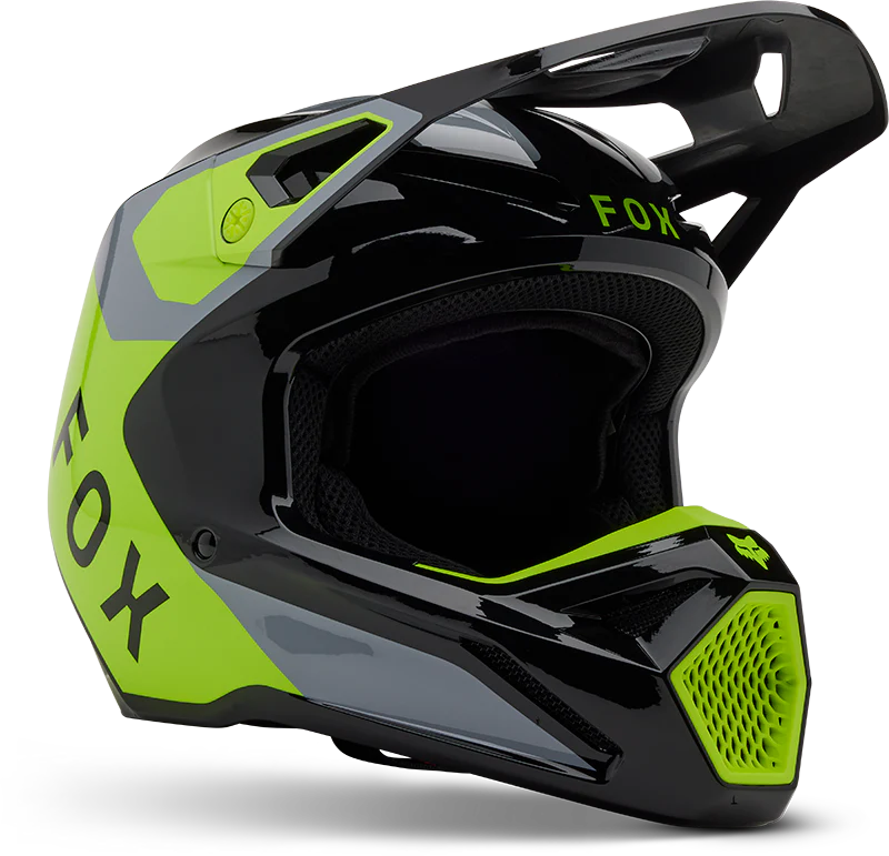V1 Lean Helmet - Grey/Yellow - Image 2