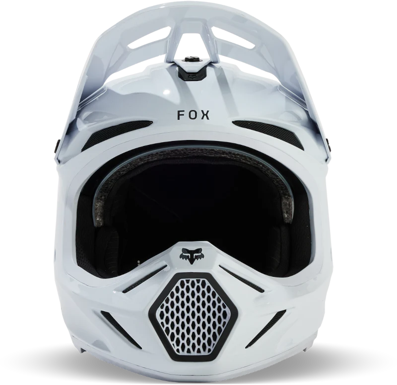 V3 RS Carbon Solid Helmet - White - Image 3