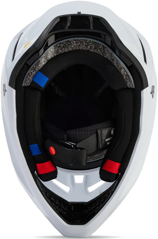 V3 RS Carbon Solid Helmet - White - Image 6