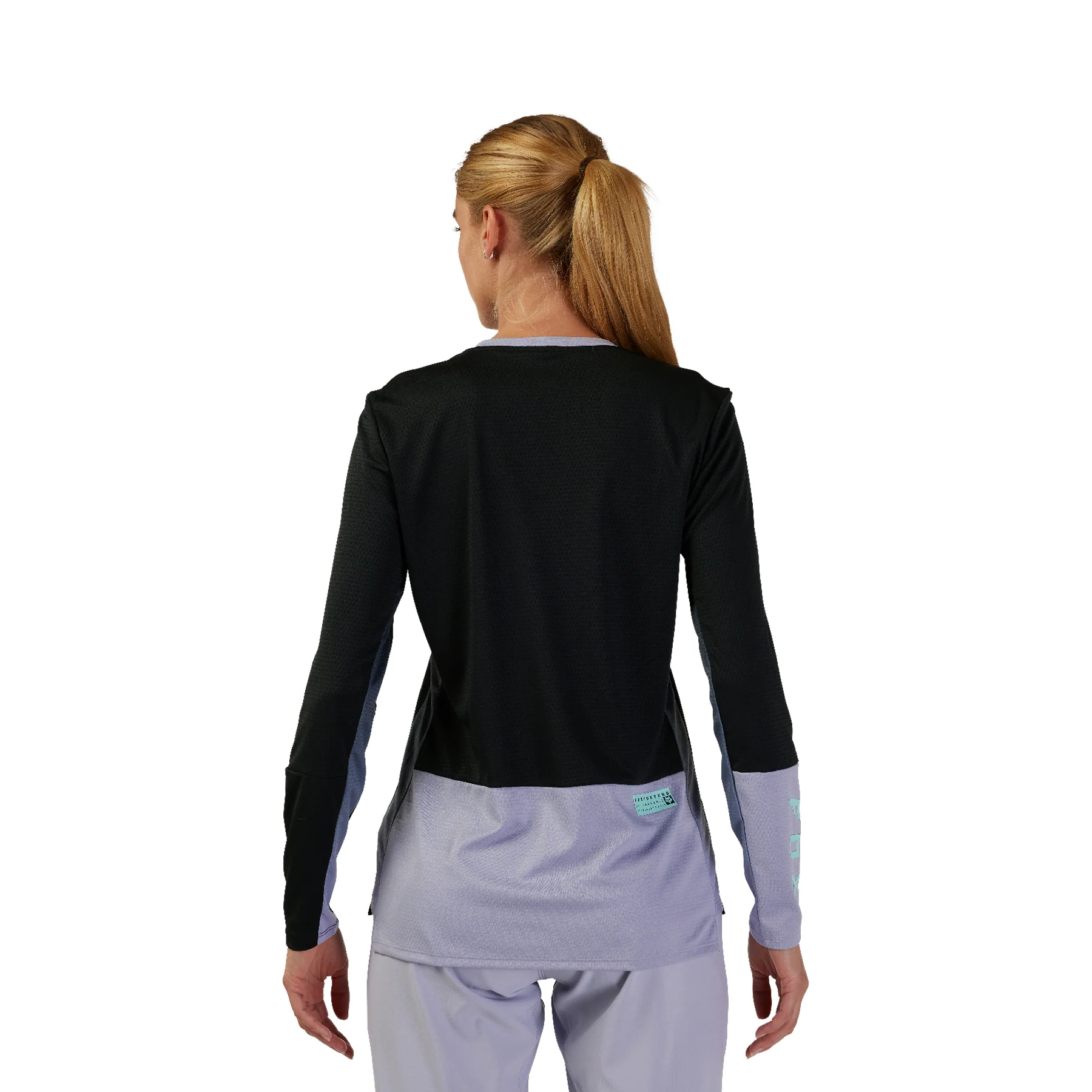 Women's Defend Race Long-Sleeve Jersey - Black - Image 3