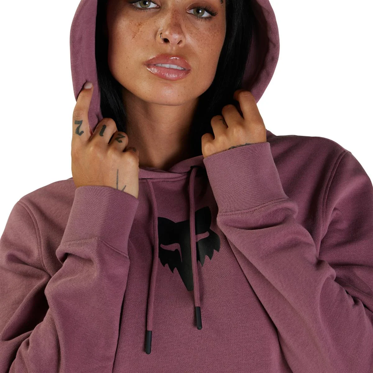 Women's Fox Head Fleece Pullover - Cordovan - Image 7