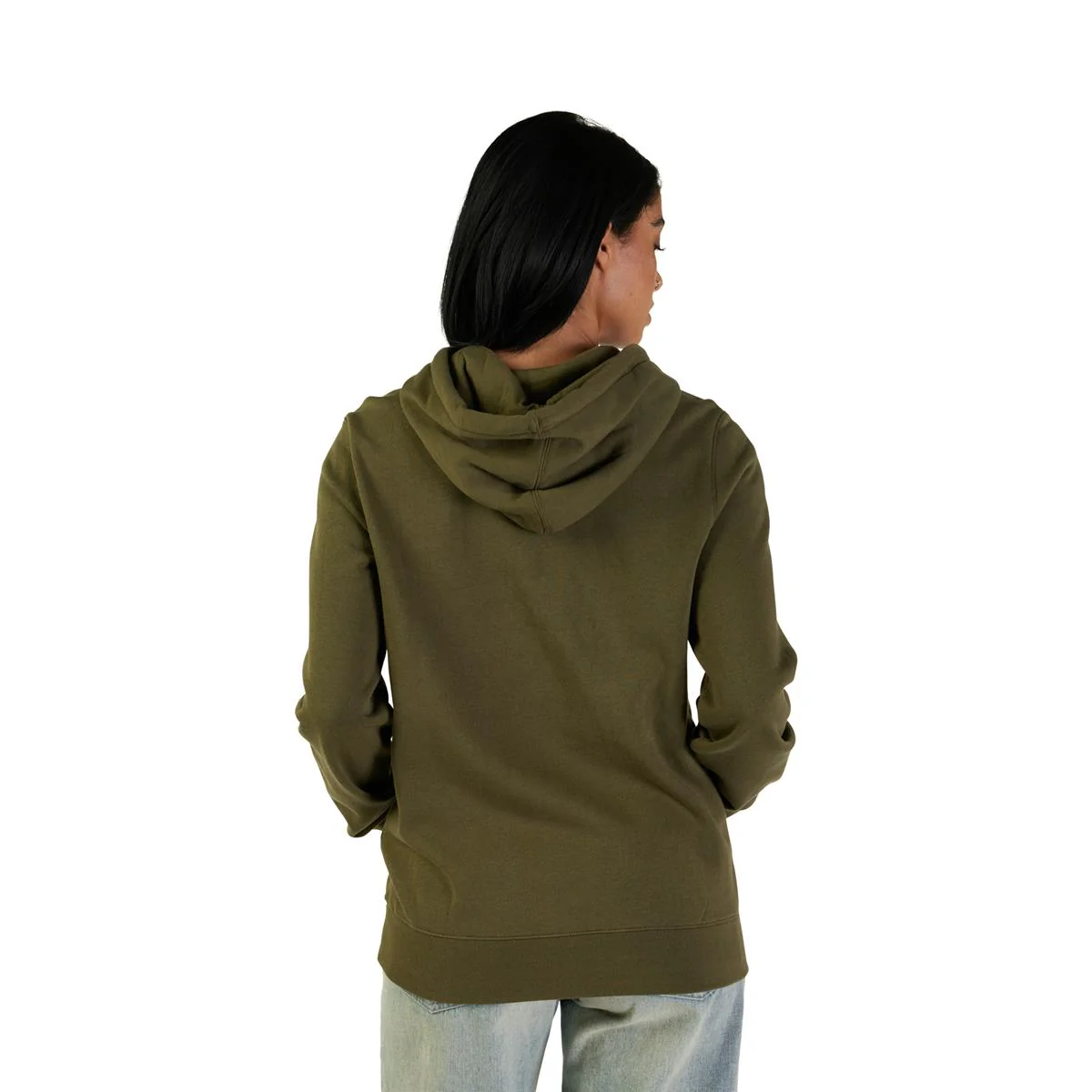 Women's Fox Head Fleece Pullover - Olive Green - Image 5