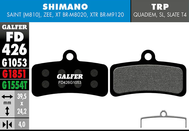 Standard Bremsbelag - Shimano Saint, Zee, XT