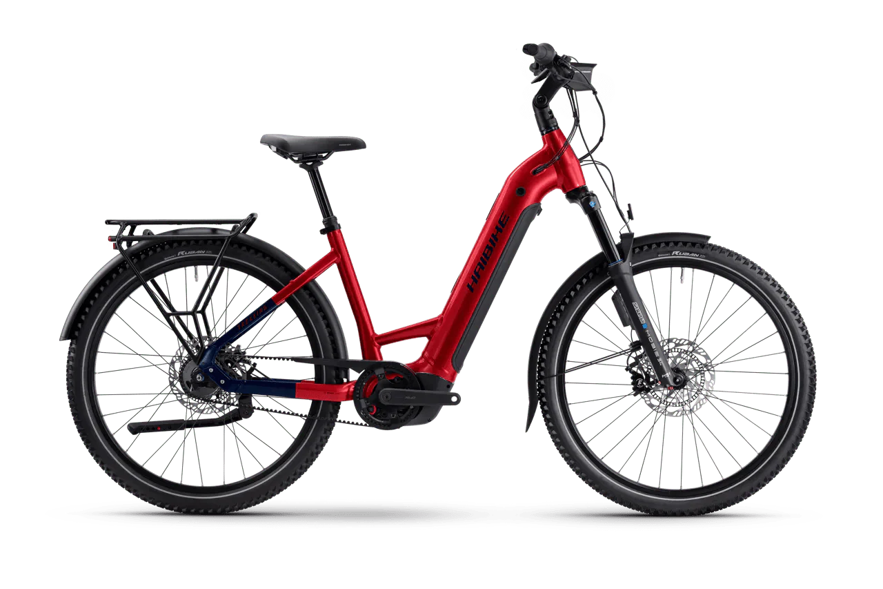 Trekking 9 ABS - Tiefeinsteiger- dynamite red/blue glänzend