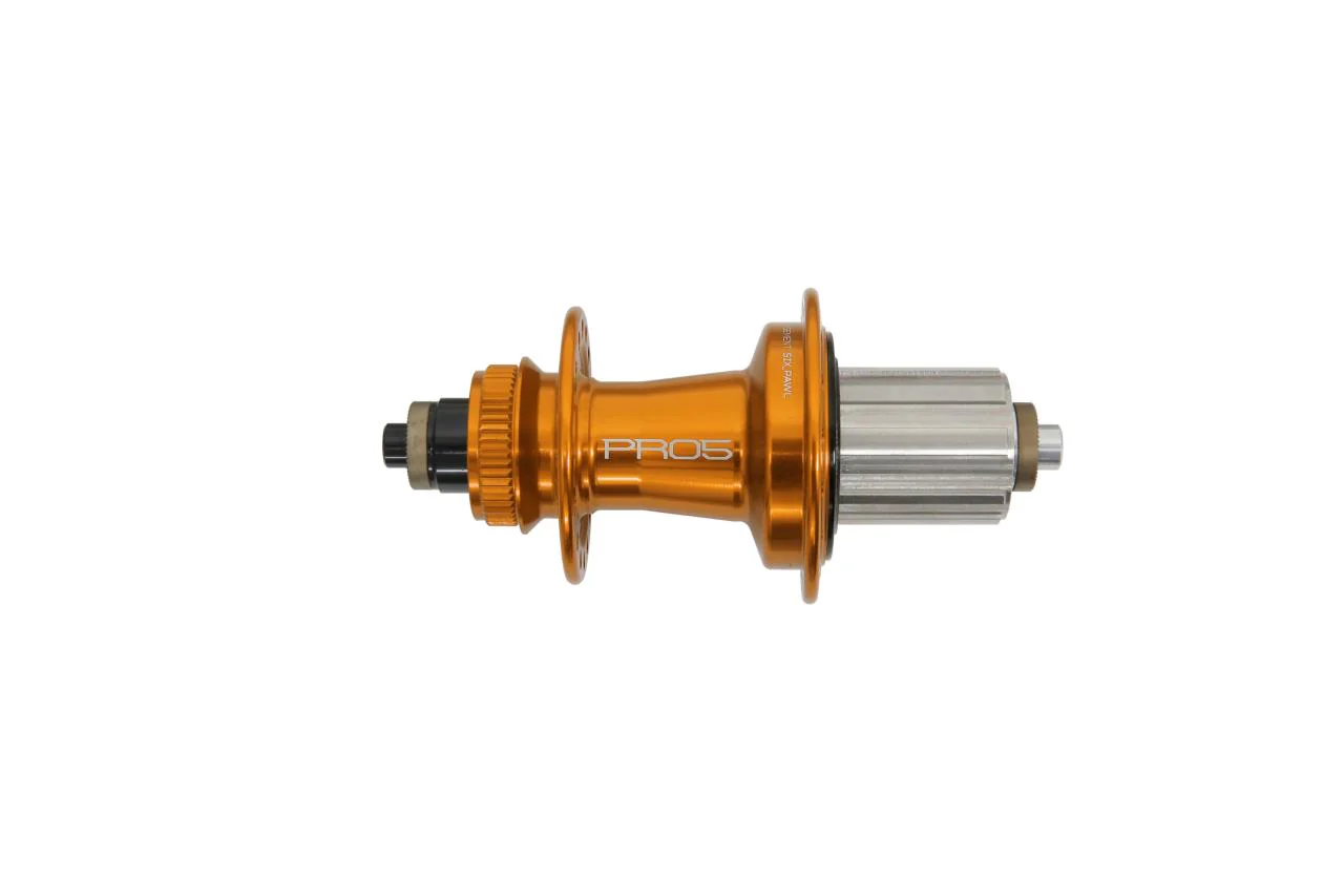 Pro 5 Hinterradnabe 32 Loch - Centerlock - orange - Shimano Stahl Freilauf - Image 3