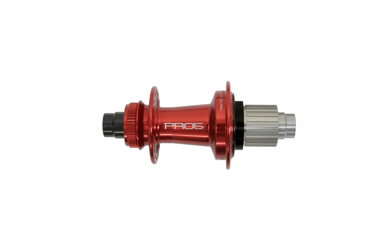 Pro 5 Hinterradnabe 32 Loch - Centerlock - rot - Shimano Microspline Freilauf - Image 3