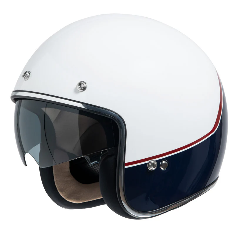 77 2.2 Jethelm white blue red - Image 2