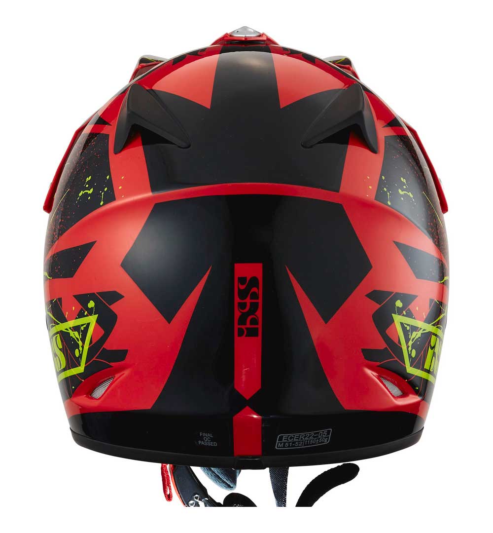 Kinder-Motocrosshelm 278 KID 2.0 rot-schwarz-gelb - Image 3