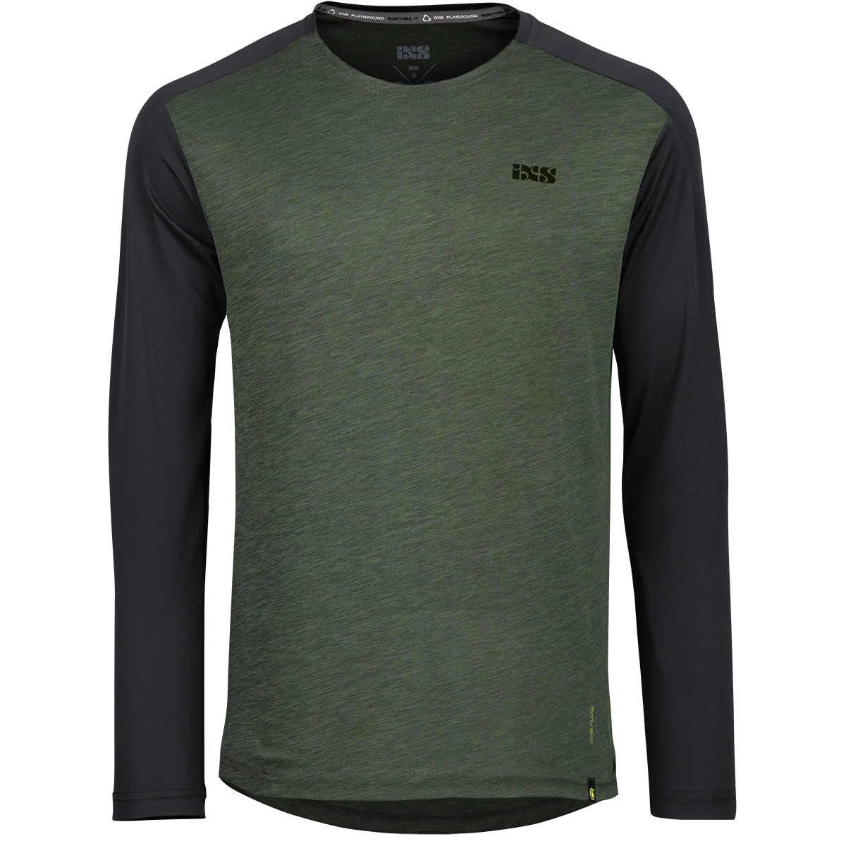 Flow X Kids long sleeve Jersey olive-solid black - Image 2