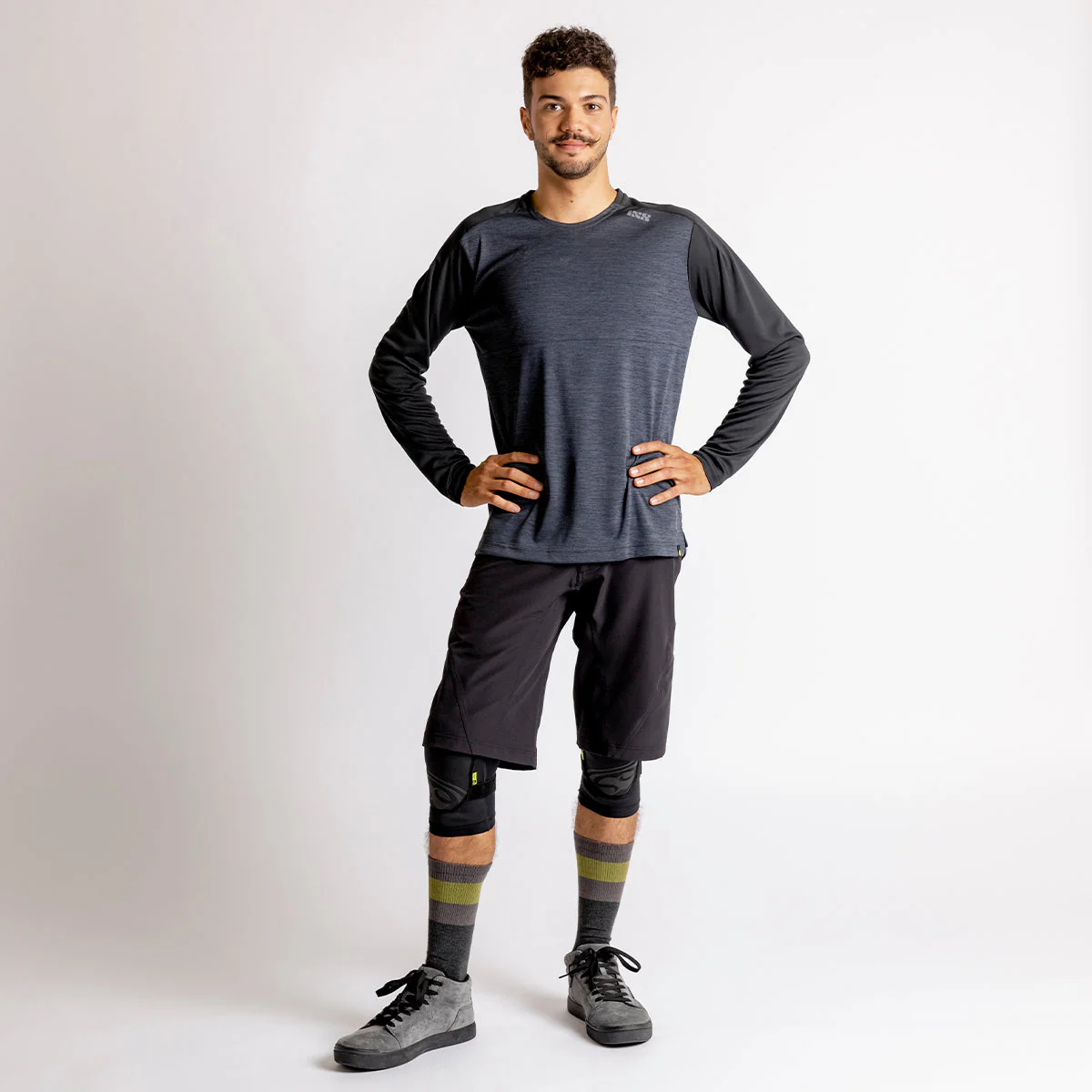 Flow X Long Sleeve Jersey - Anthracite-Black - Image 2