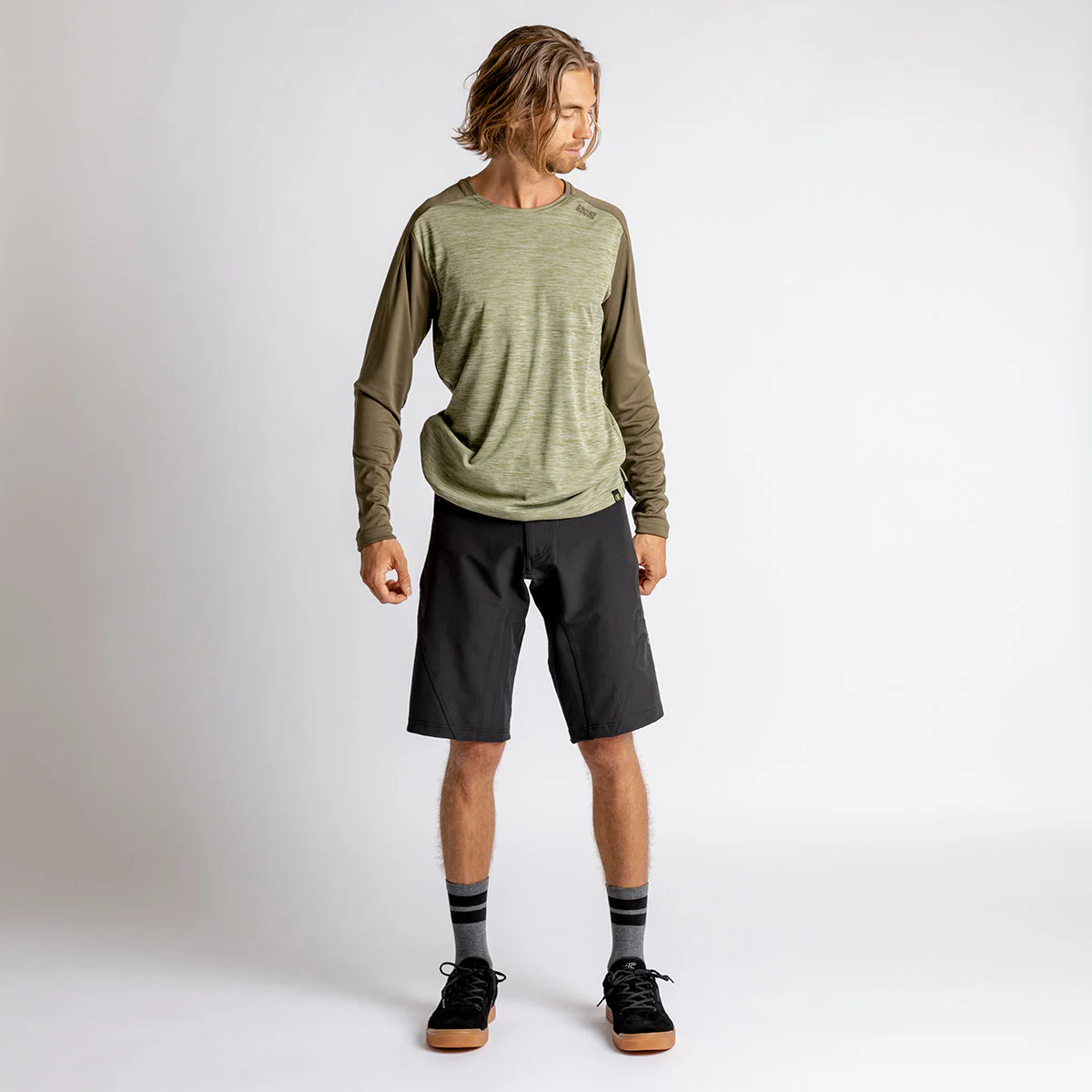 Flow X Long Sleeve Jersey - Olive-Dark Olive - Image 6
