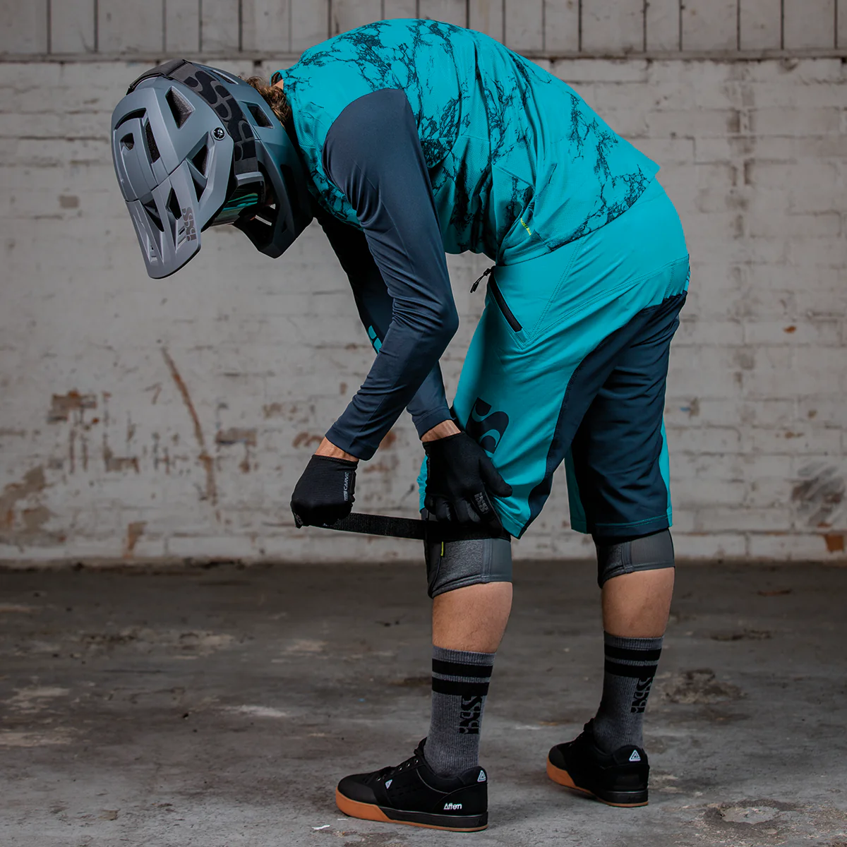 Trigger Fahrradhose kurz - Türkis/Schwarz - Image 3
