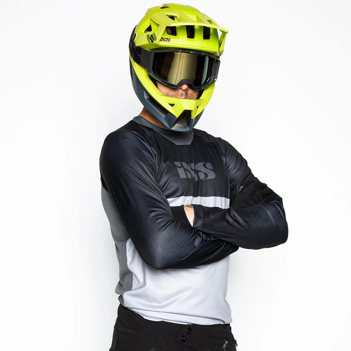 Trigger X Langarm Trikot - Grau/Schwarz - Image 2