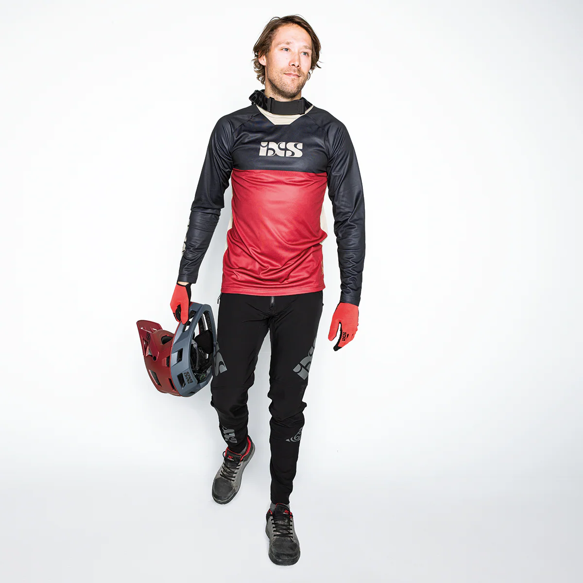 Trigger X Langarm Trikot - Rot/Schwarz - Image 4