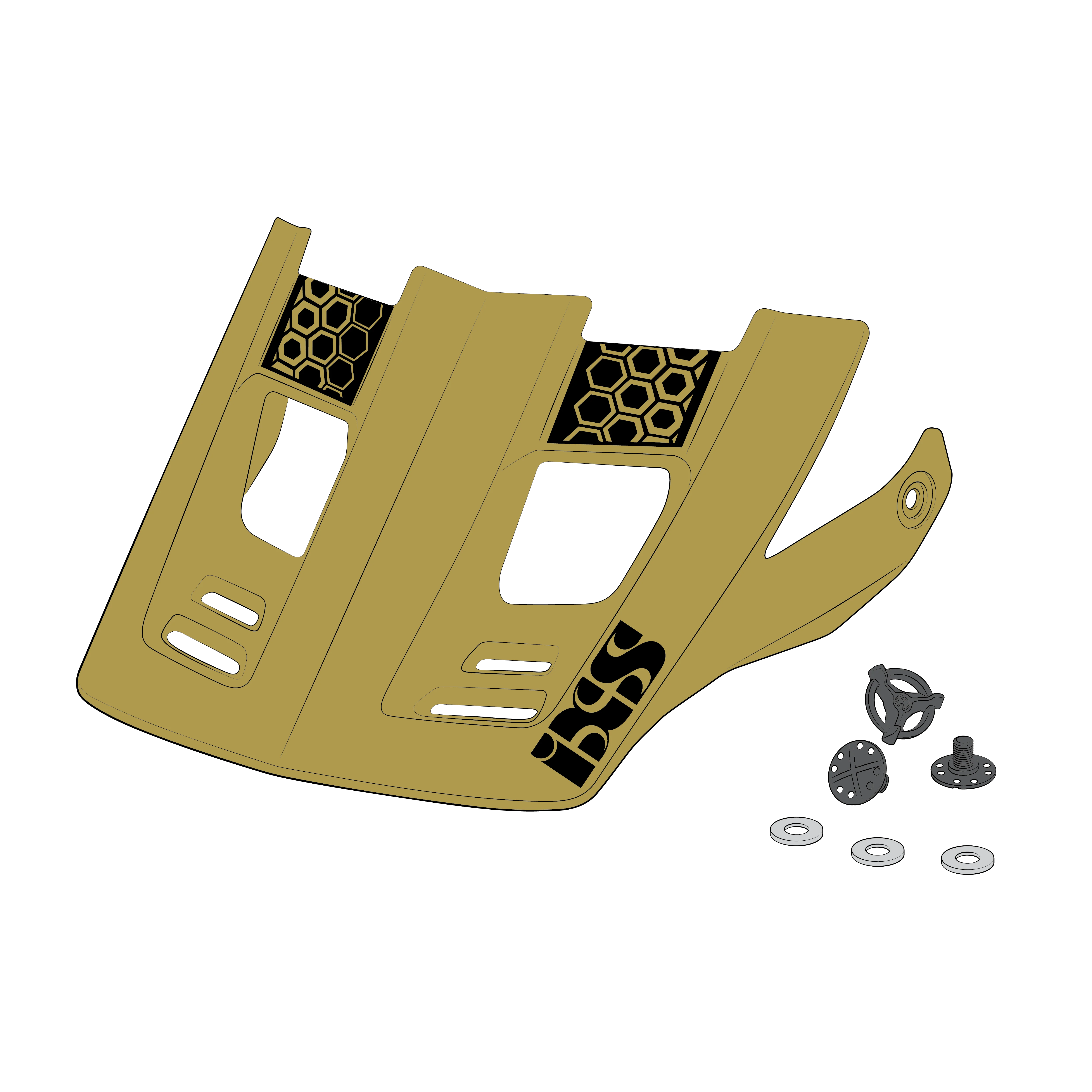 Visor + Pins Xult DH - Acacia / Black