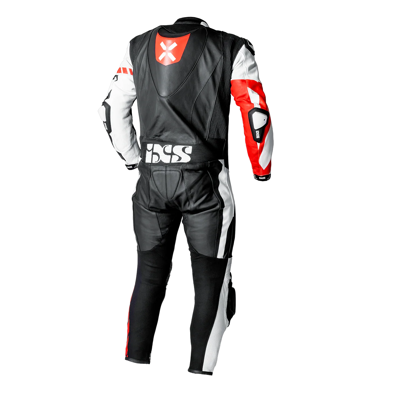 Ace 1.0 Lederkombi Einteiler - schwarz-weiss-rot - Image 5
