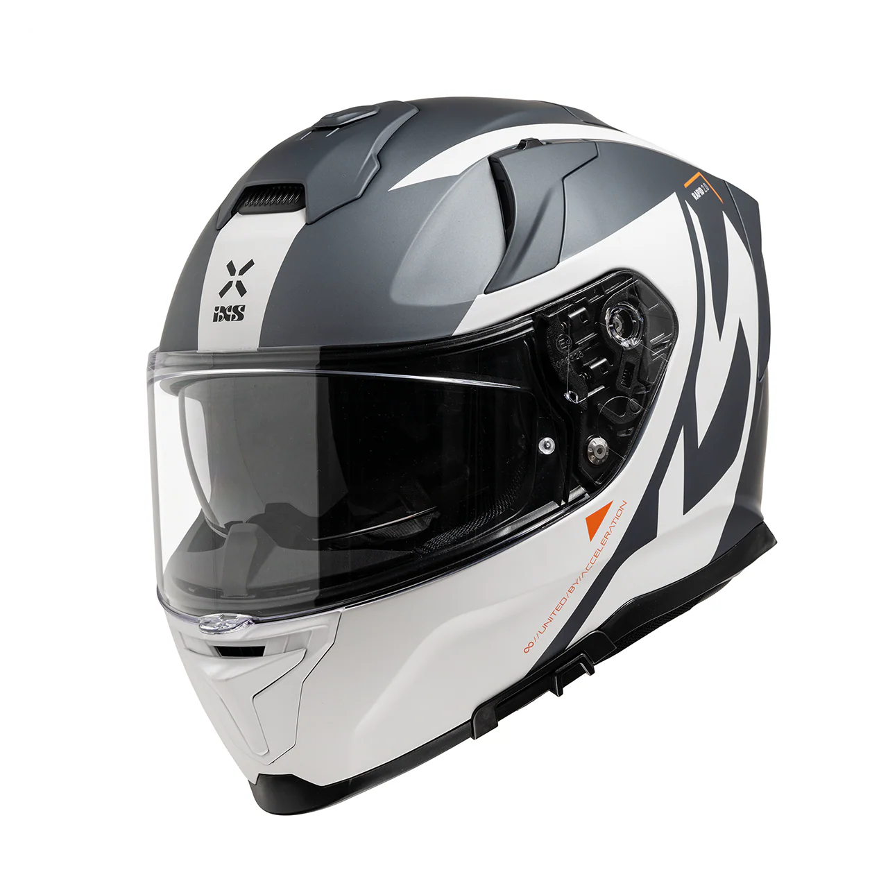 Rapid 2.0 Graphic Integralhelm - matt weiss-grau