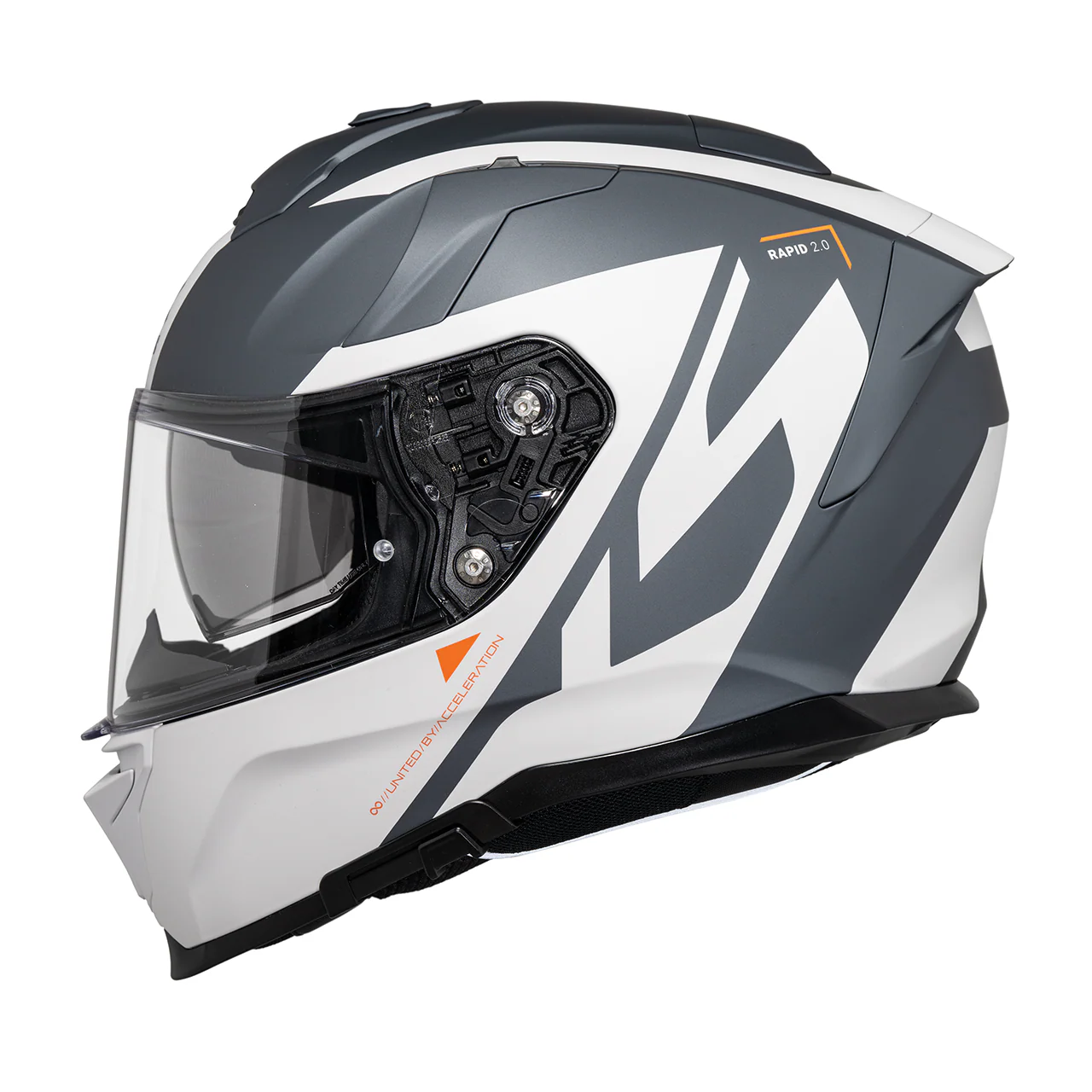 Rapid 2.0 Graphic Integralhelm - matt weiss-grau - Image 3