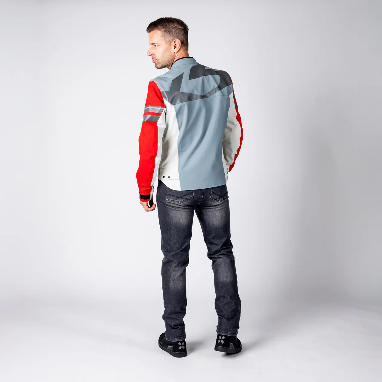 Rapid-STX 2.2 Laminatjacke - blau grau-rot - Image 4