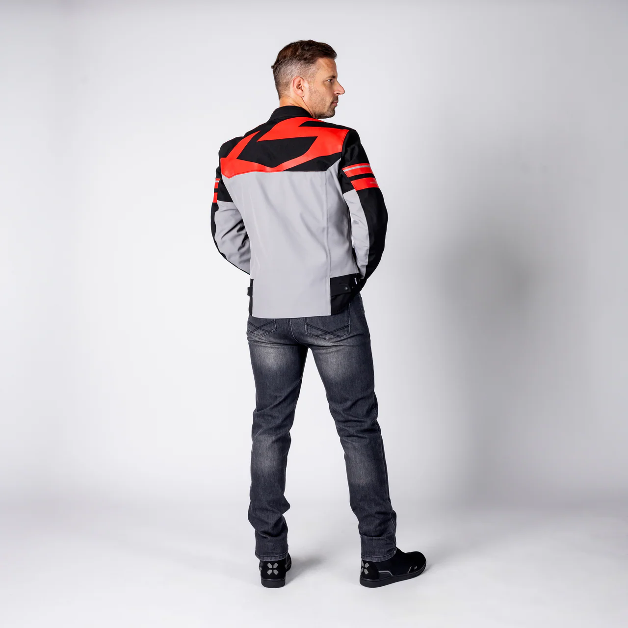Rapid-STX 2.2 Laminatjacke - dunkelgrau-schwarz-rot - Image 7