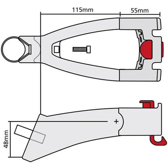 KLICKfix Halter für Sattelstüzte Extender - 25-32 mm - Image 4