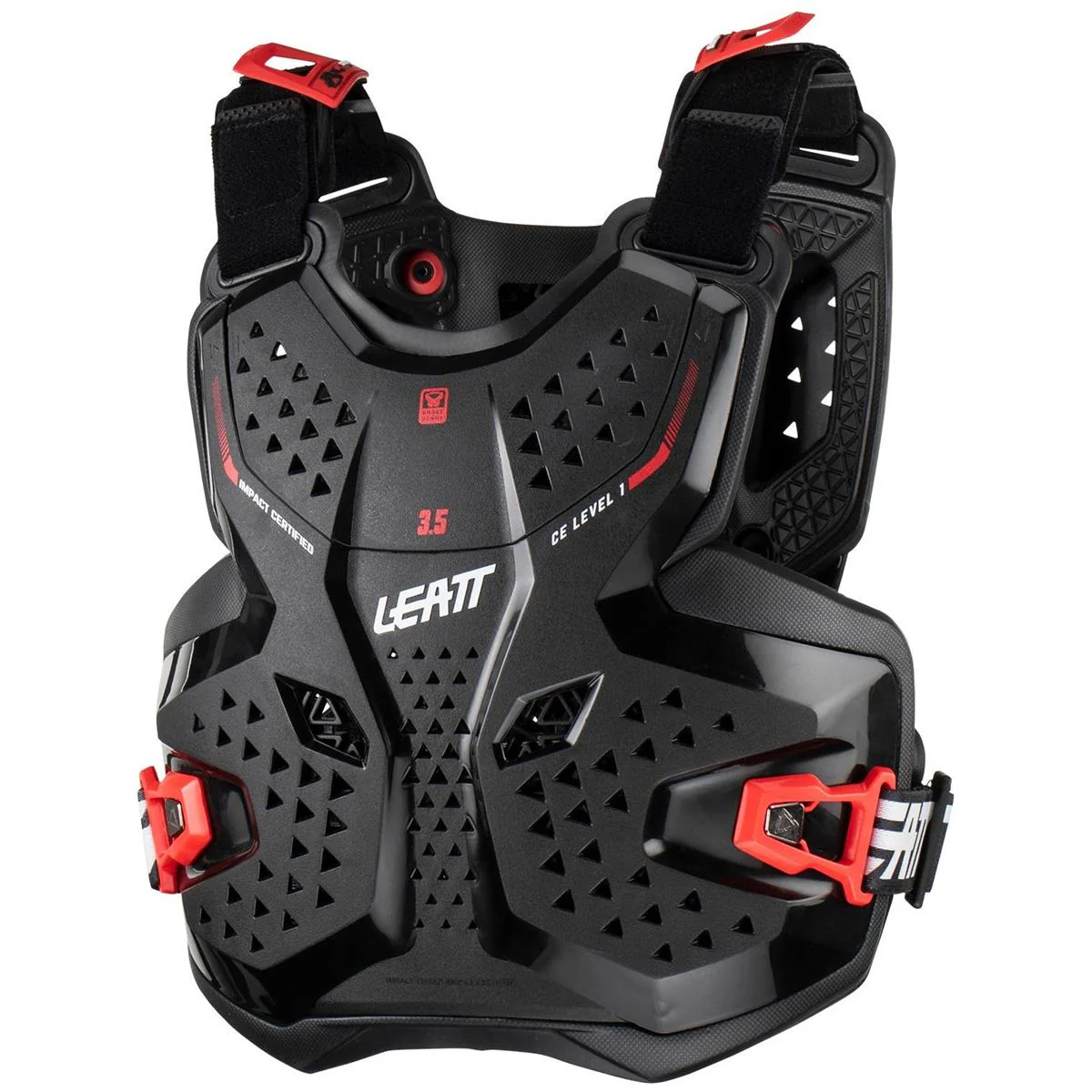 Chest Protector 3.5 Jr. black/red L/XL - Image 2