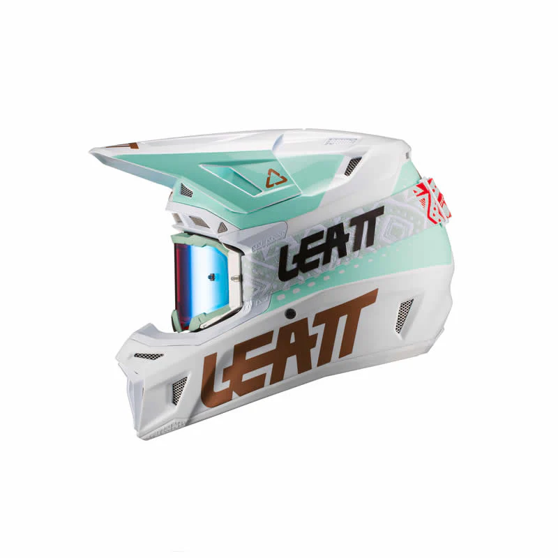 Helm inkl. Brille 8.5 V21.1 - weiss-grün-gold - Image 5