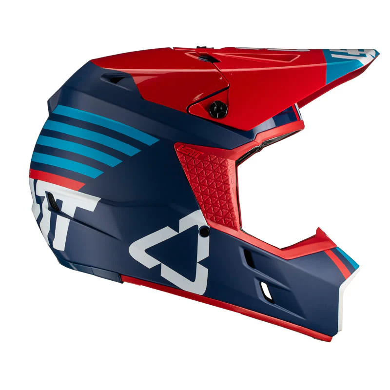 Motocrosshelm GPX 3.5 V19.2 blau-rot - Image 3