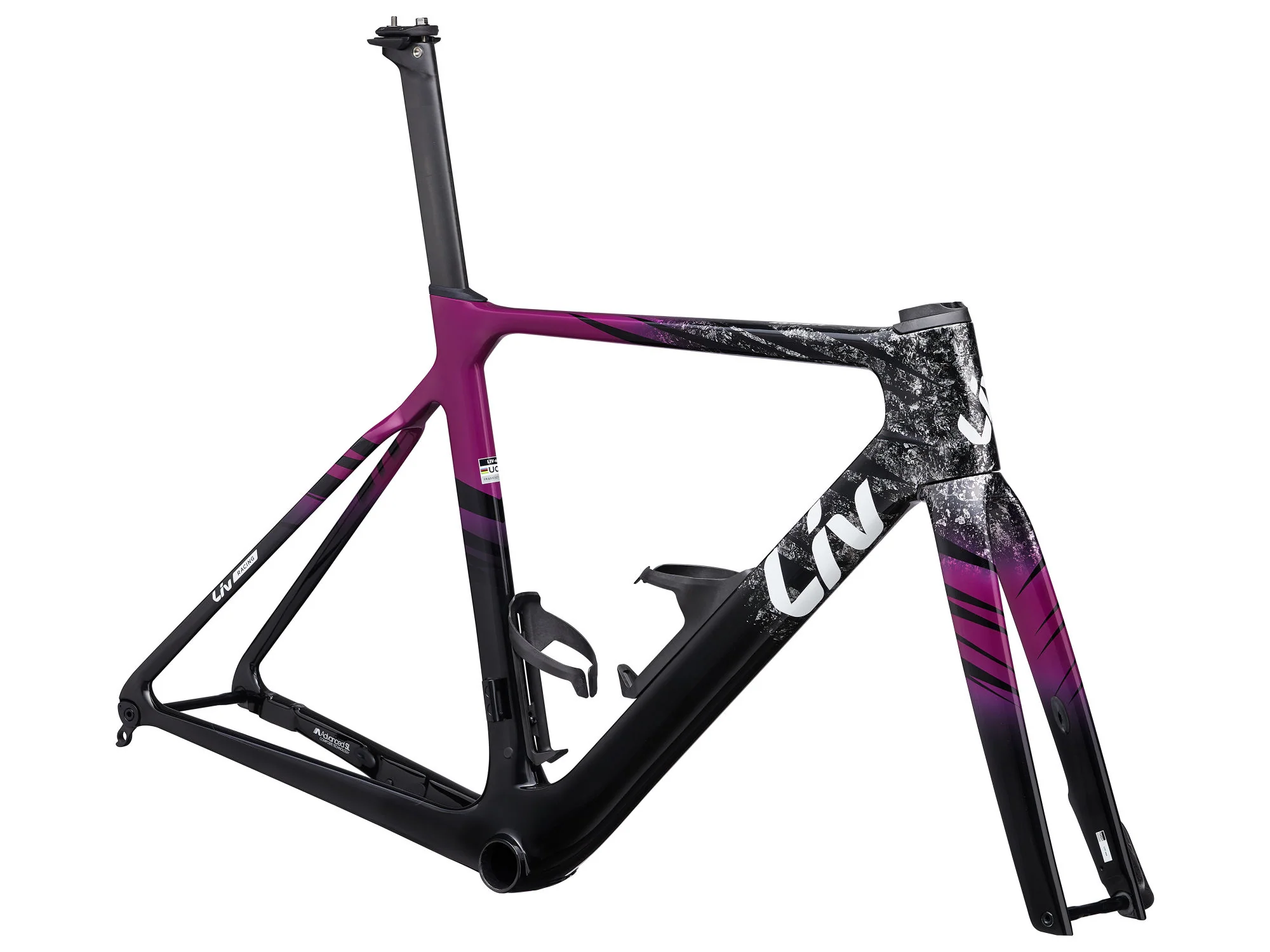 EnviLiv Advanced SL Rahmenset - Aubergine / Raw Carbon - Image 2