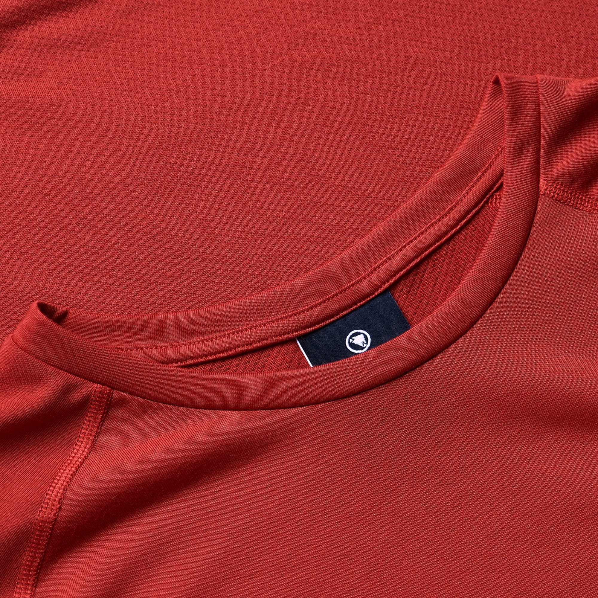 Loop Tech Tee T-Shirt - Brick Red - Image 4