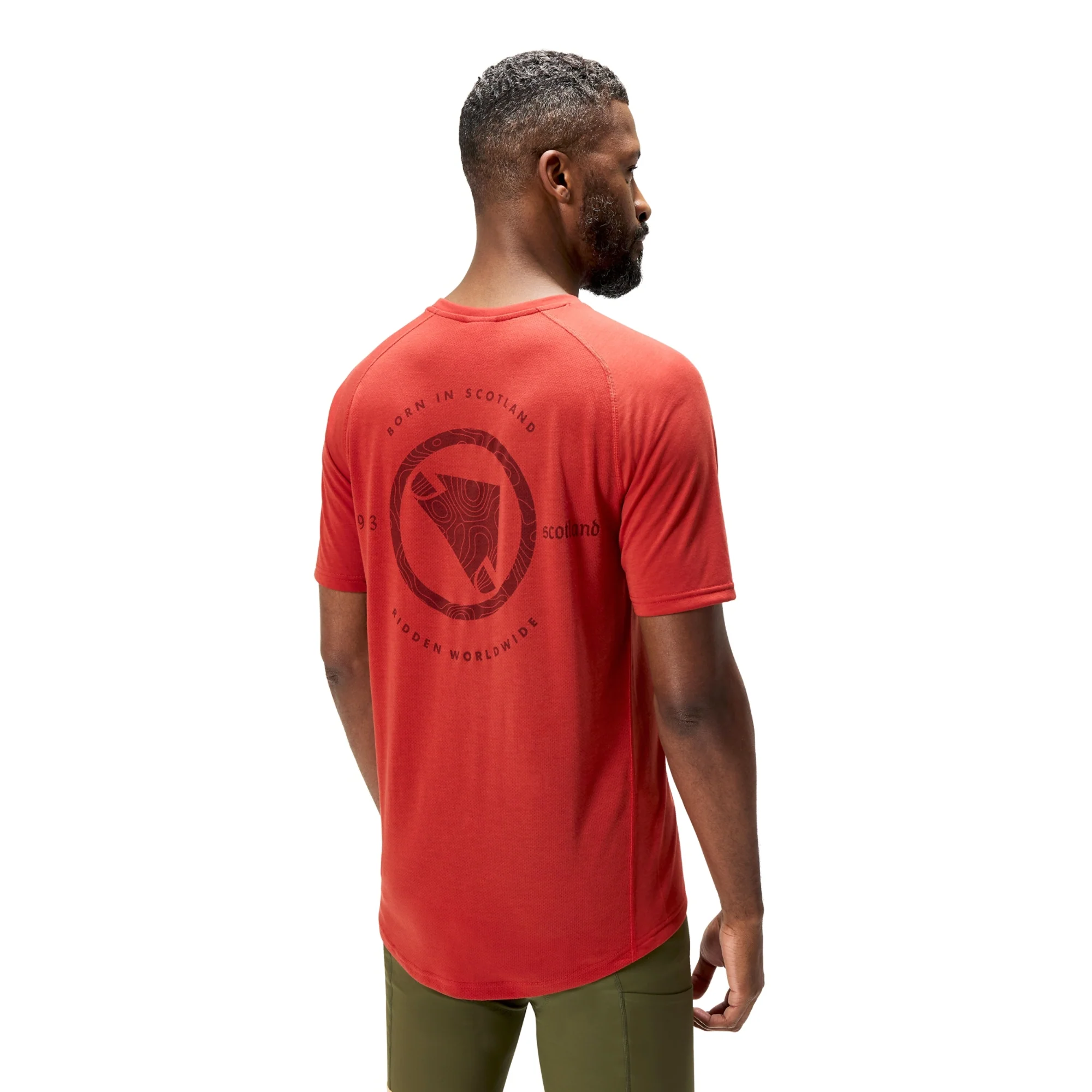 Loop Tech Tee T-Shirt - Brick Red - Image 6