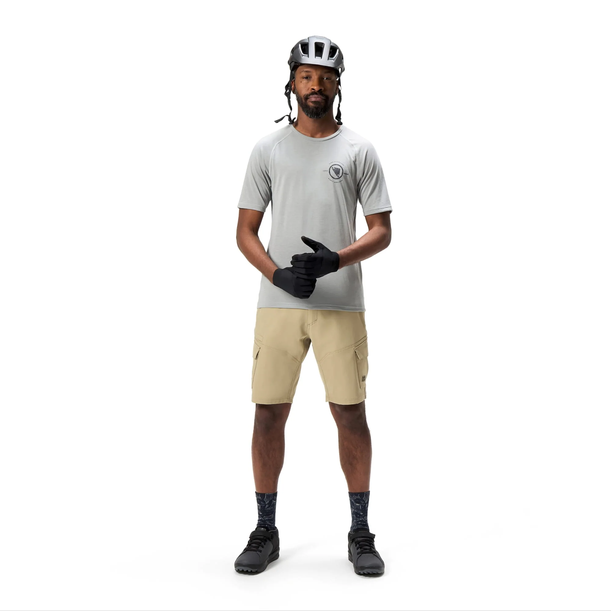 Loop Tech Tee T-Shirt - Dreich Grey - Image 4
