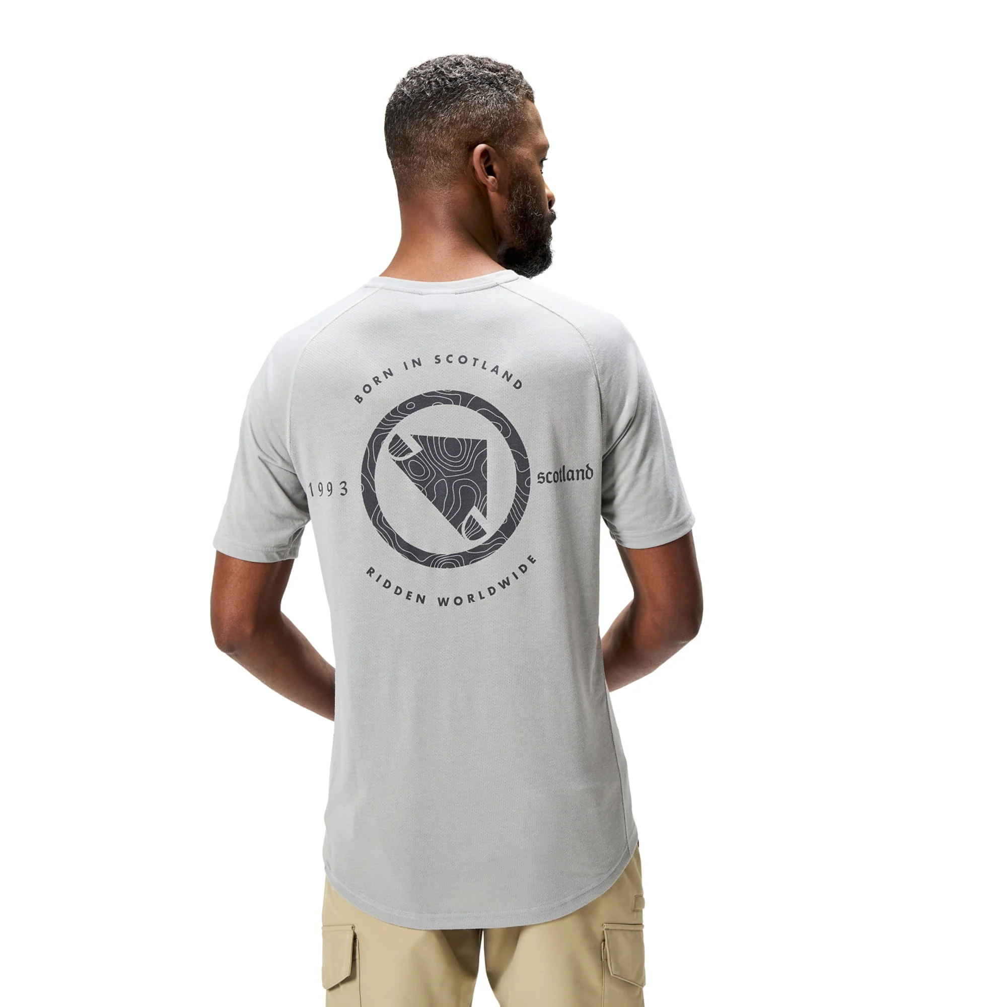 Loop Tech Tee T-Shirt - Dreich Grey - Image 6